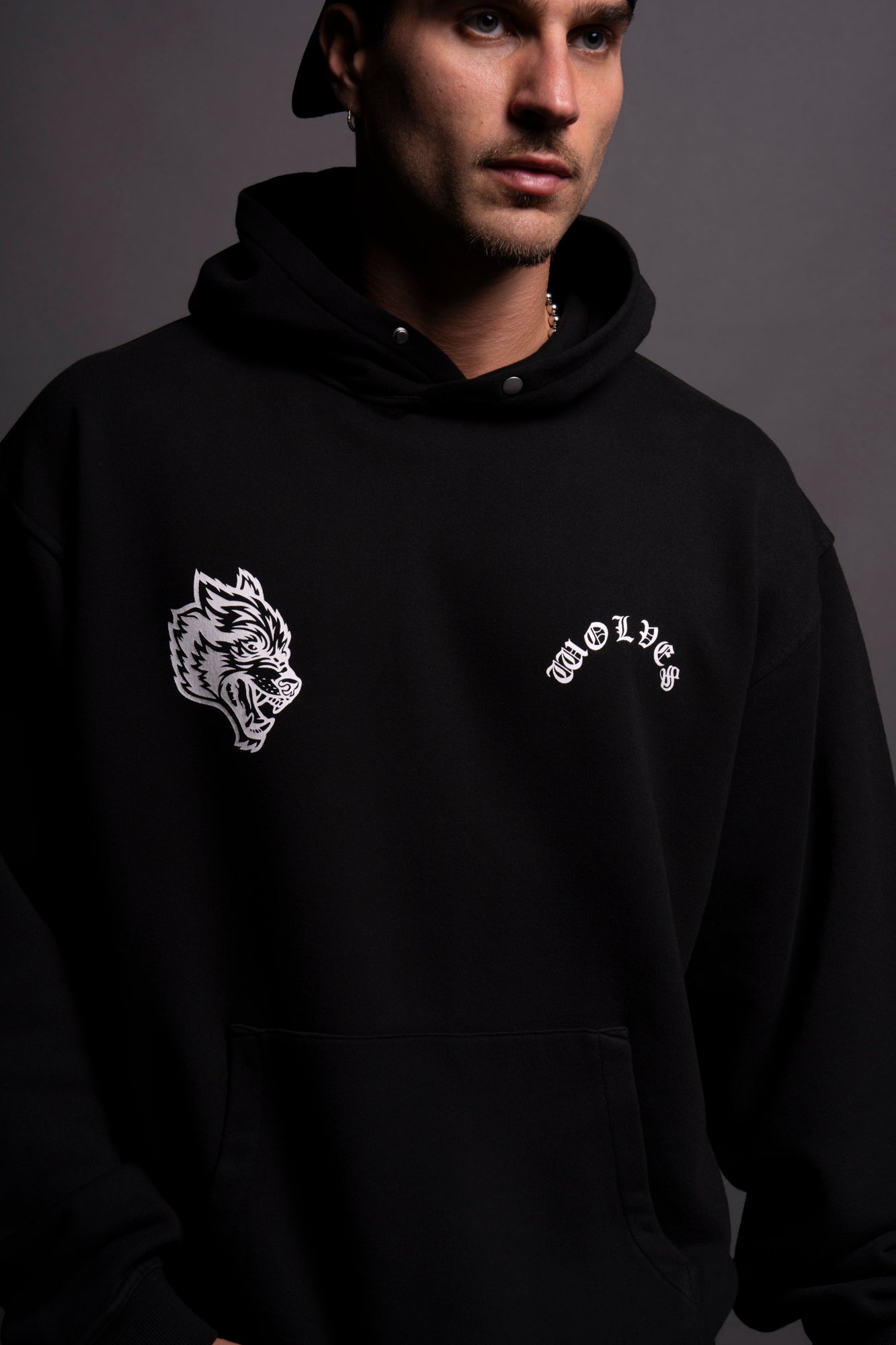 Wolf Chopper "Pierce" Hoodie in Black