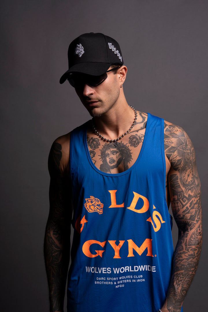 Gold's "Dry Wolf" (Mecca) Tank in Cobalt