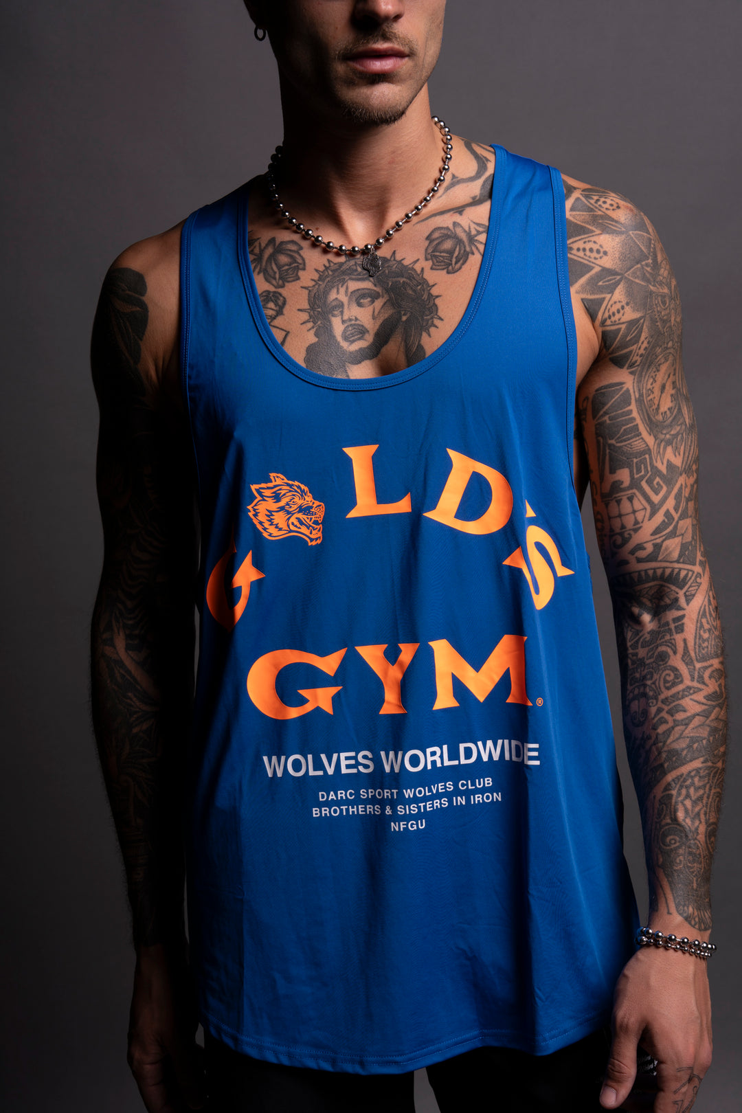 Gold's "Dry Wolf" (Mecca) Tank in Cobalt