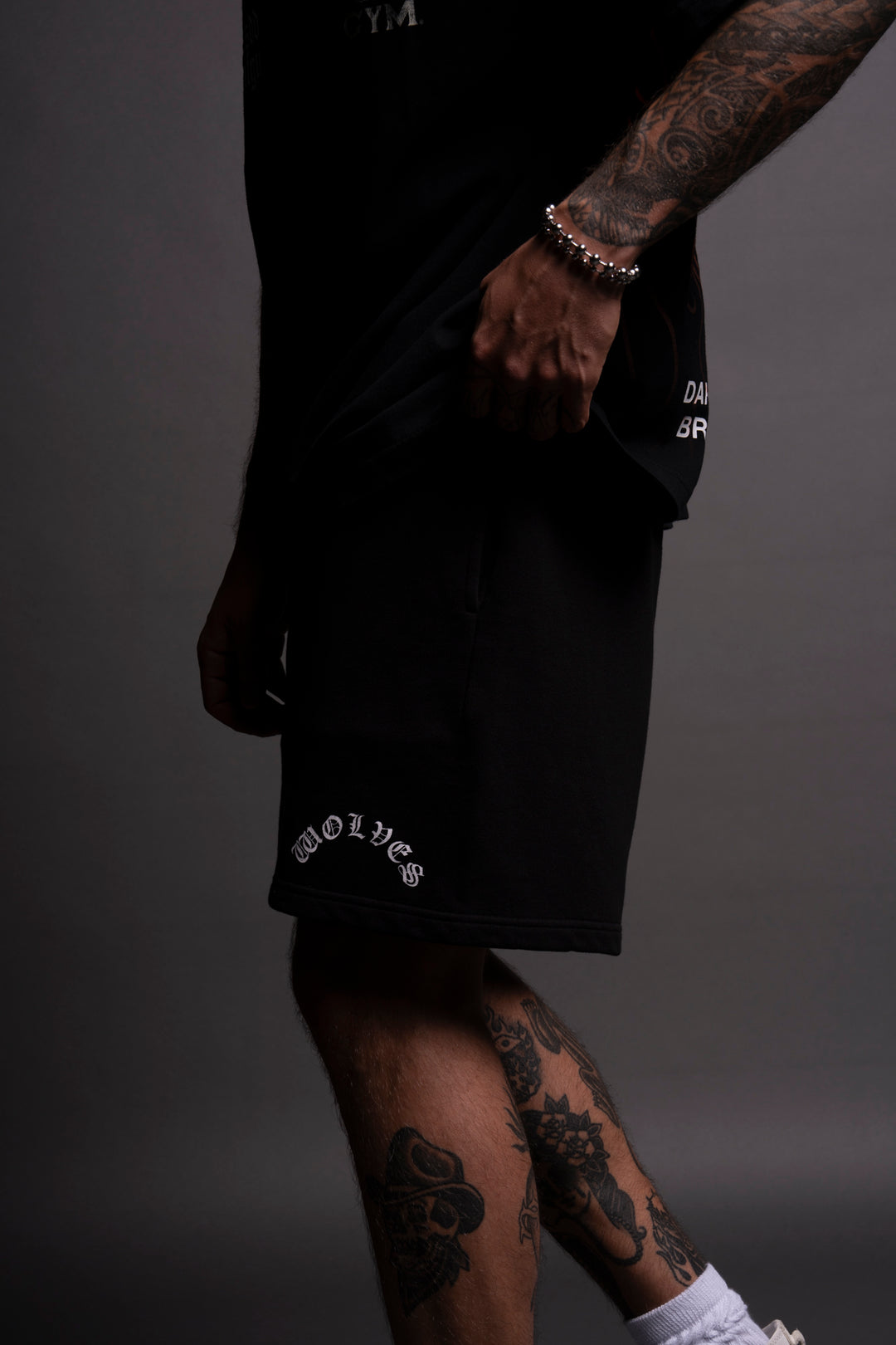 Wolf Chopper Liam Sweat Shorts in Black