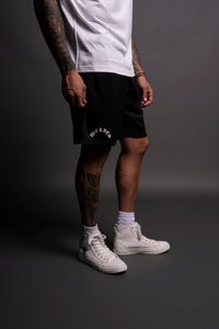 Our Stamp Mesh Shorts in Black