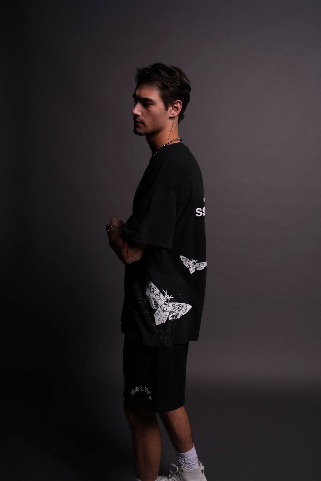 The Mummy "Side By Side" Oversized Tee in Black