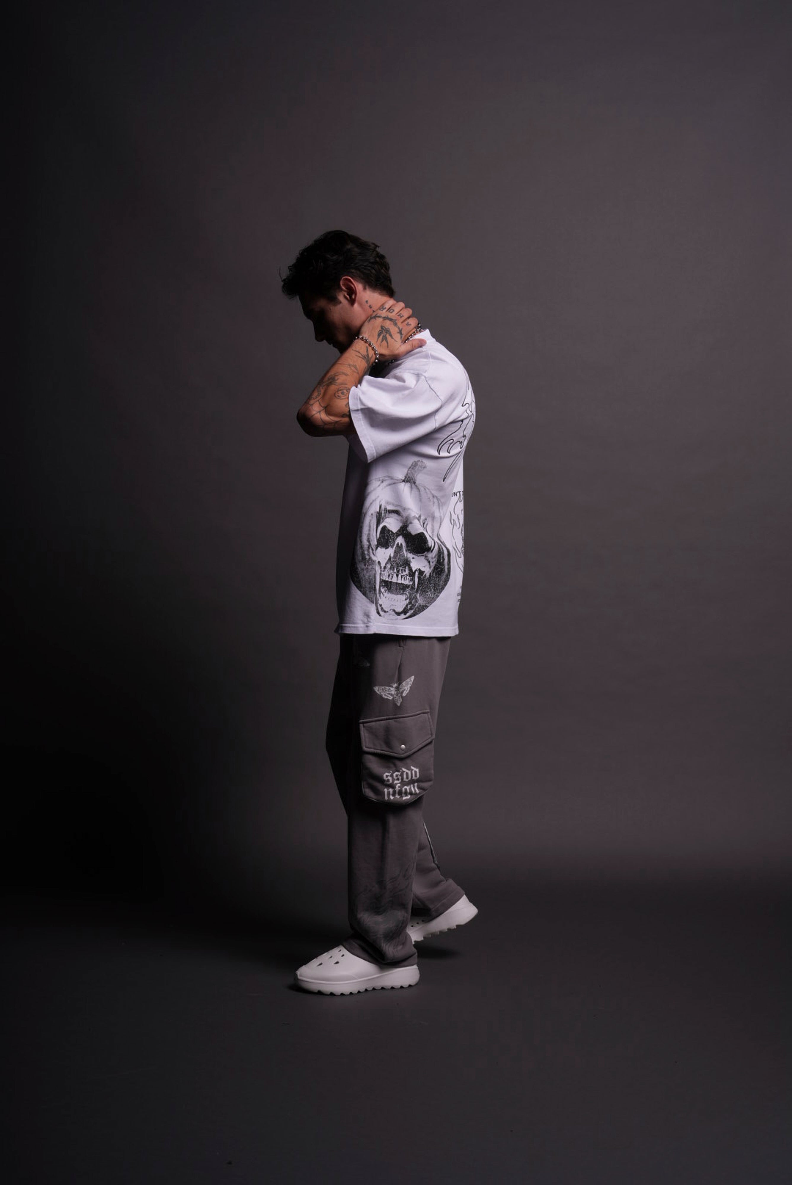 He's Coming Back "Premium" Oversized Tee in White