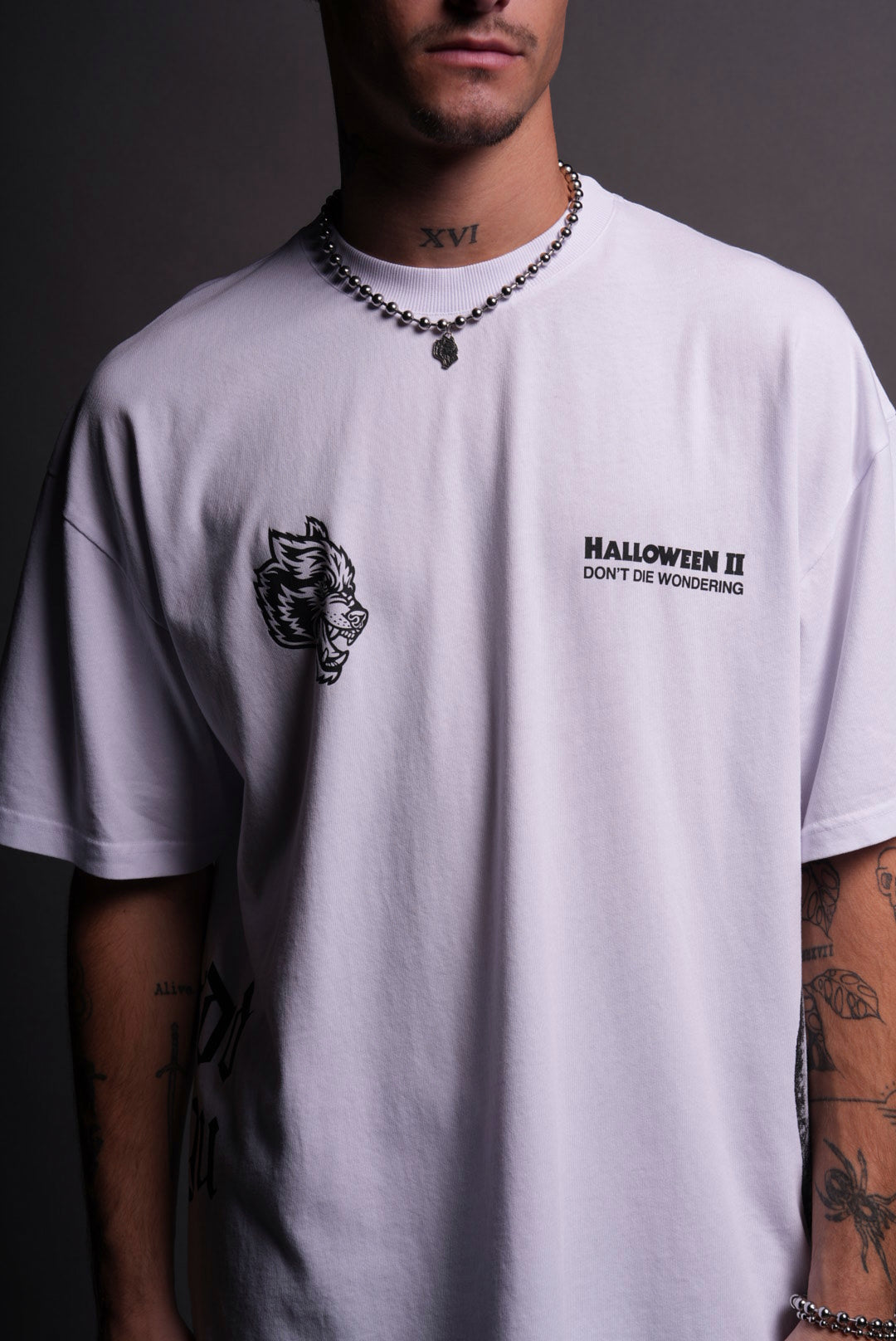 He's Coming Back "Premium" Oversized Tee in White