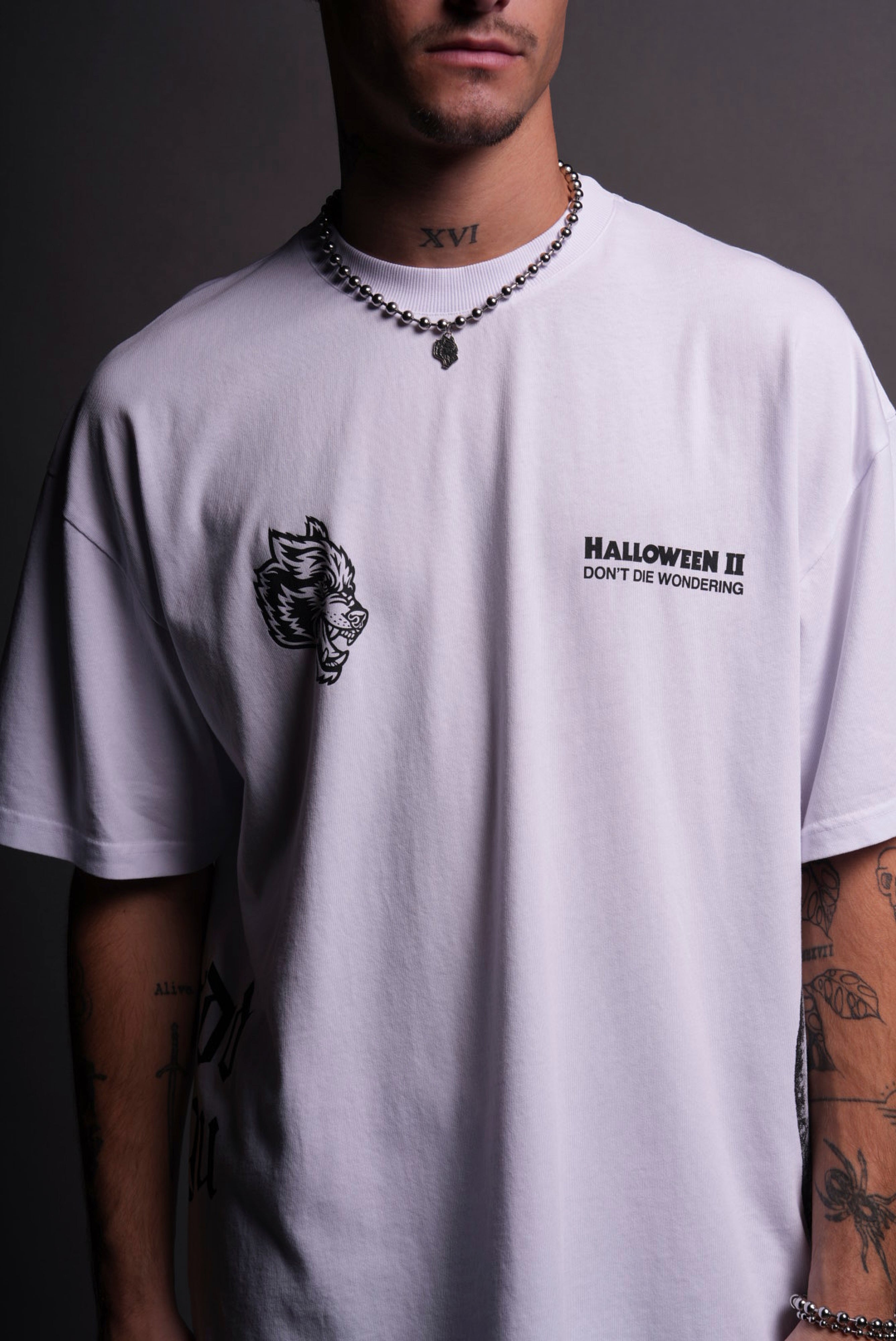 He's Coming Back "Premium" Oversized Tee in White