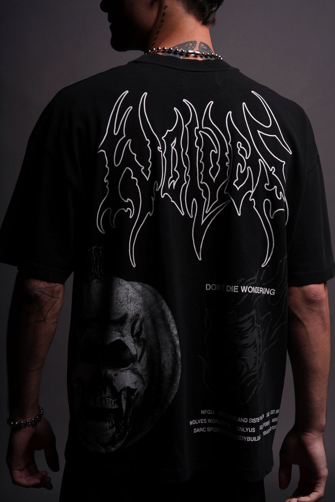 He's Coming Back "Premium" Oversized Tee in Black