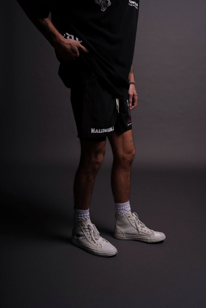 The Night Compression Shorts in Black