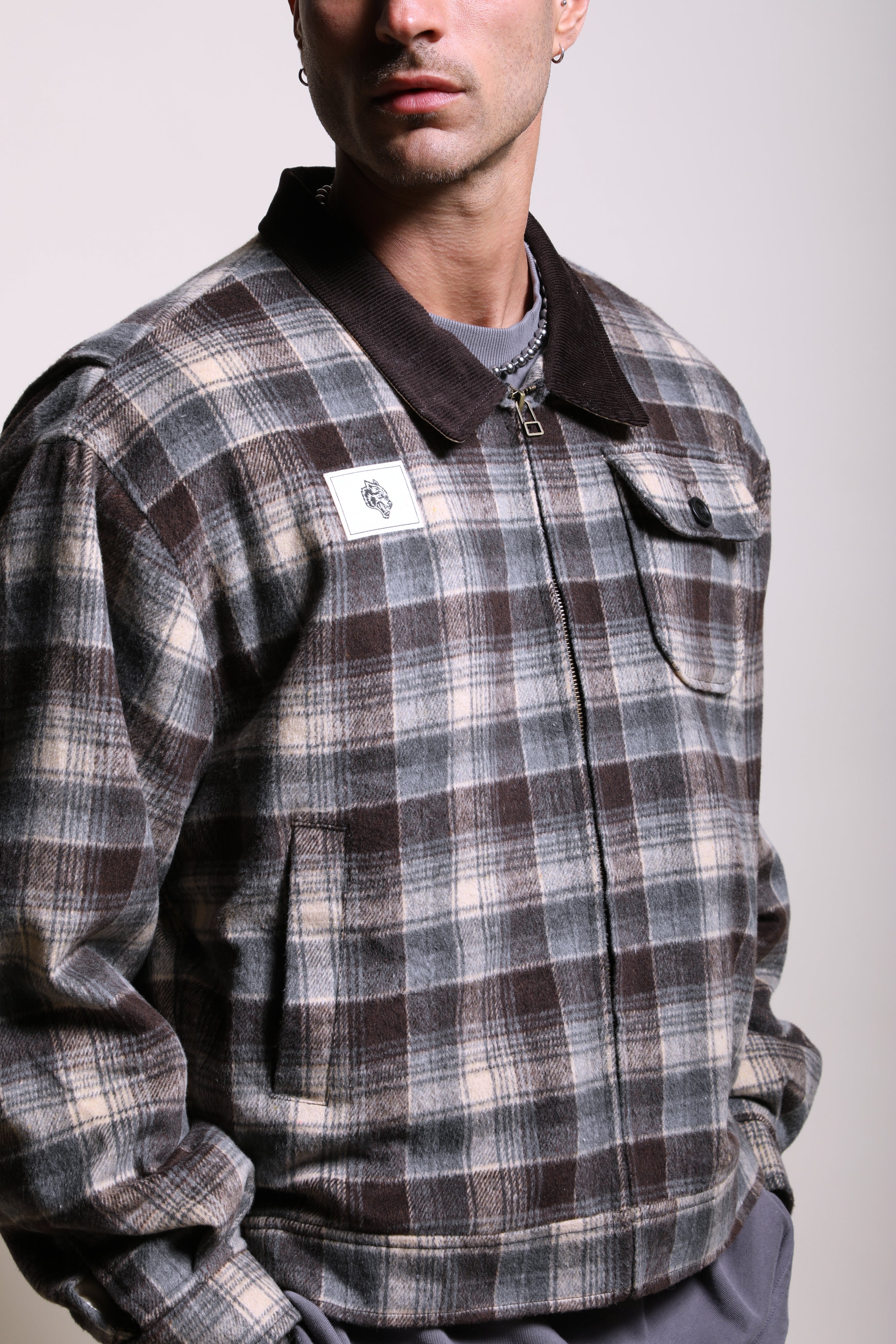 Wolf Head Logan Jacket in Coastal Plaid