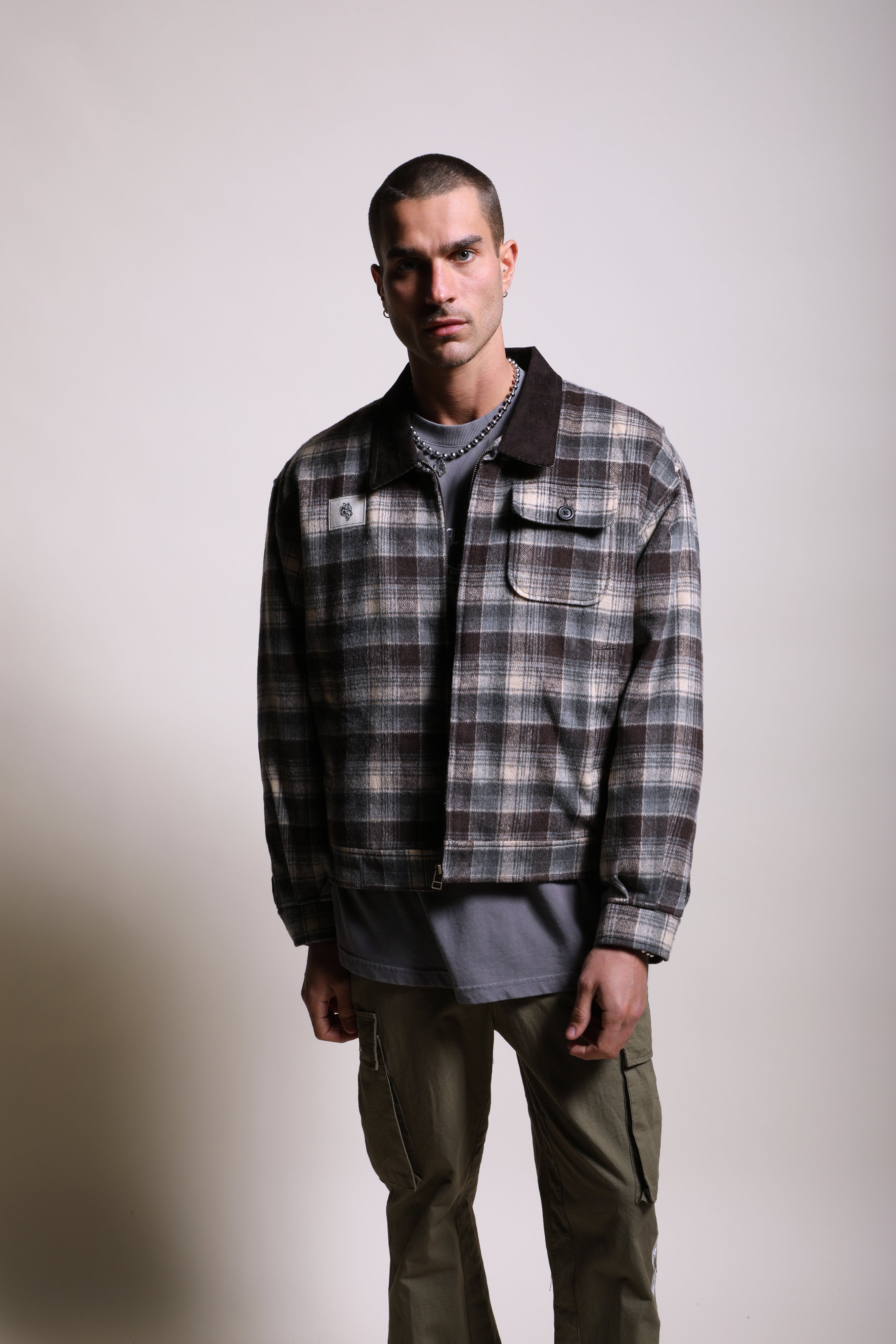Wolf Head Logan Jacket in Coastal Plaid