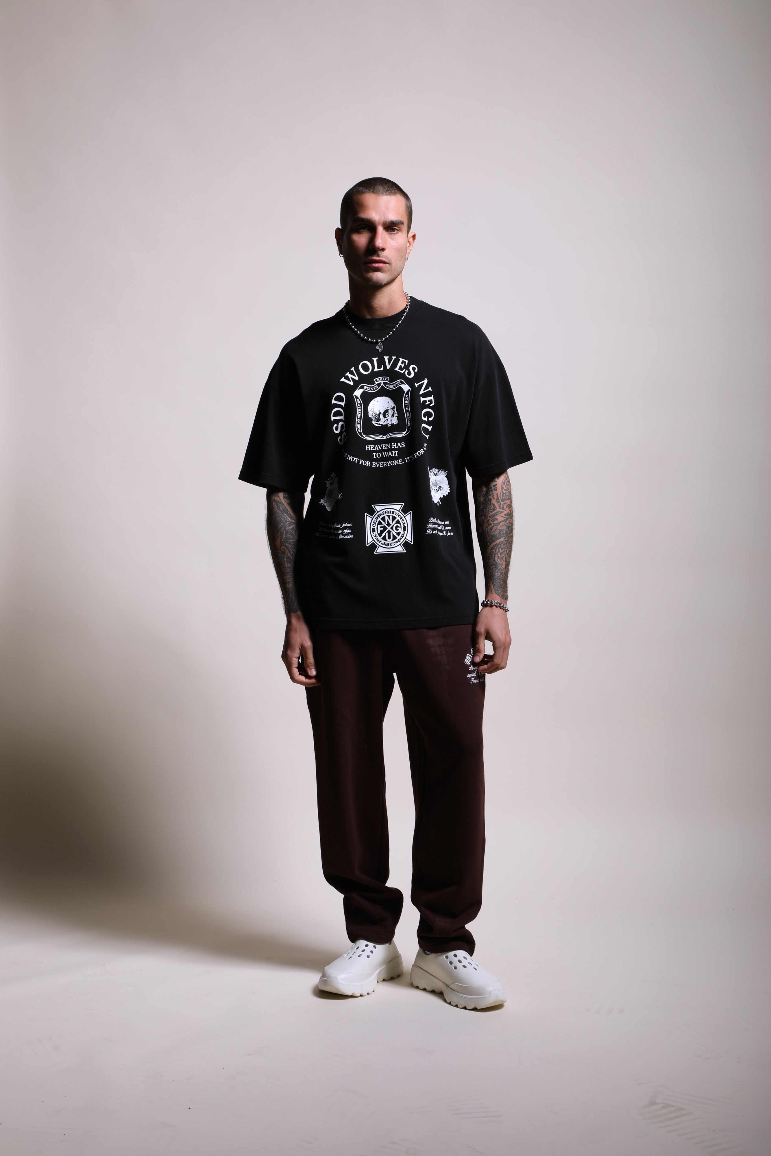 Iron Shield "Premium" Oversized Tee in Black