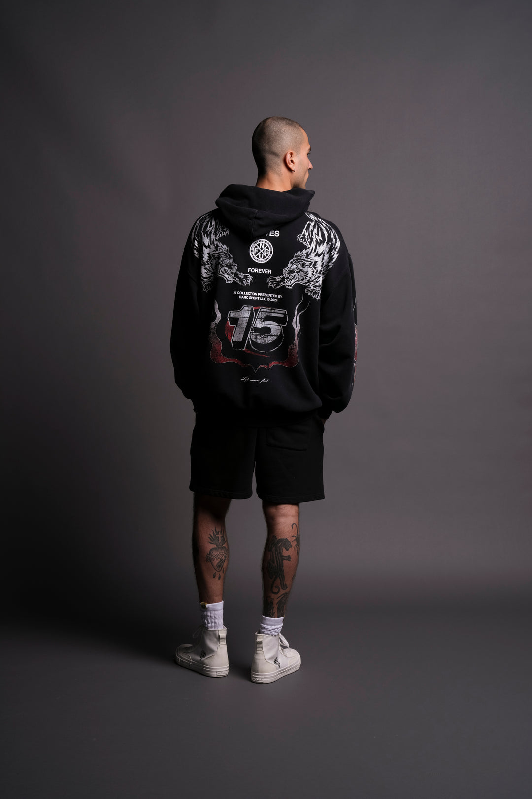 Full Throttle "Vintage Rivet Bishop" Hoodie in Black