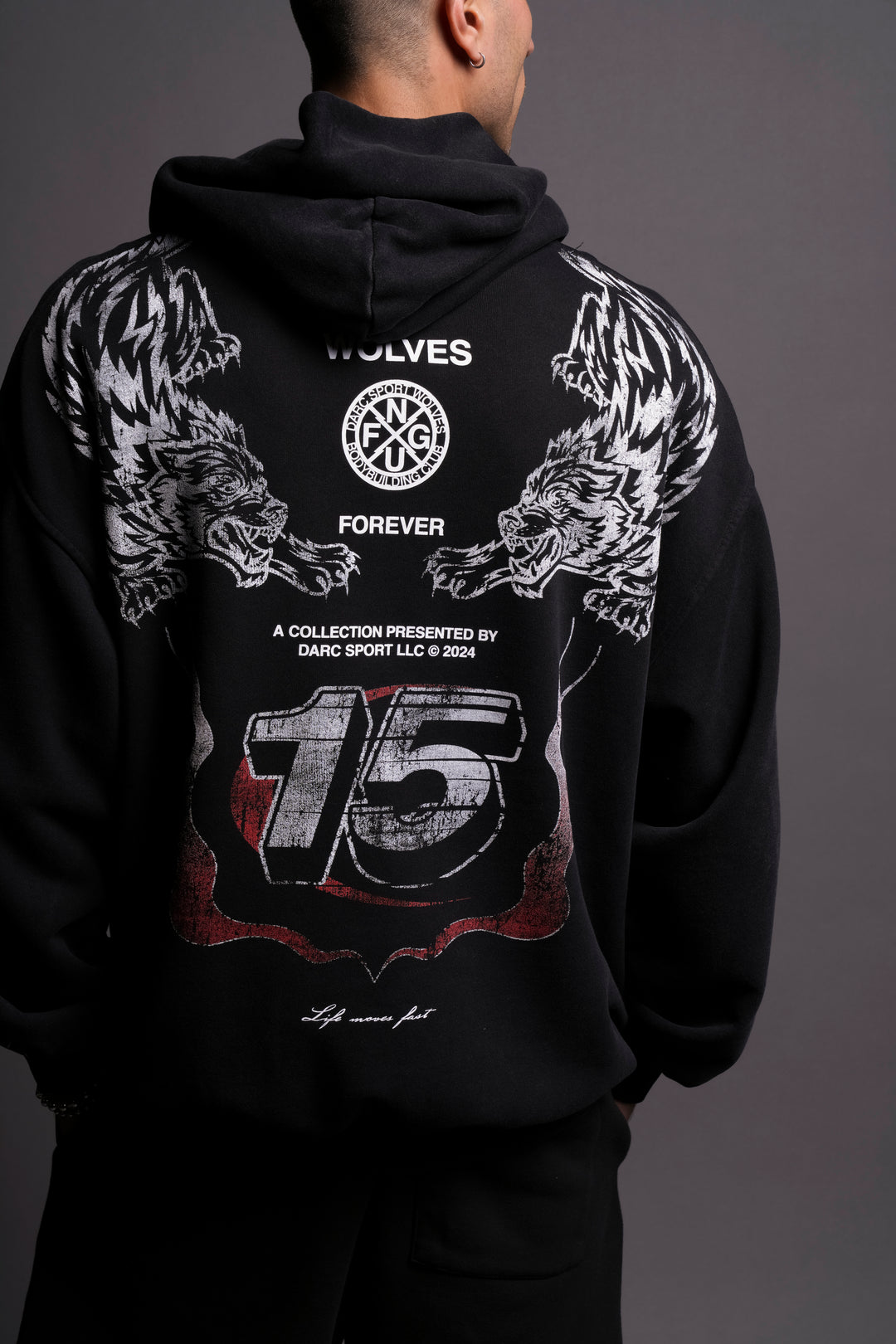 Full Throttle "Vintage Rivet Bishop" Hoodie in Black