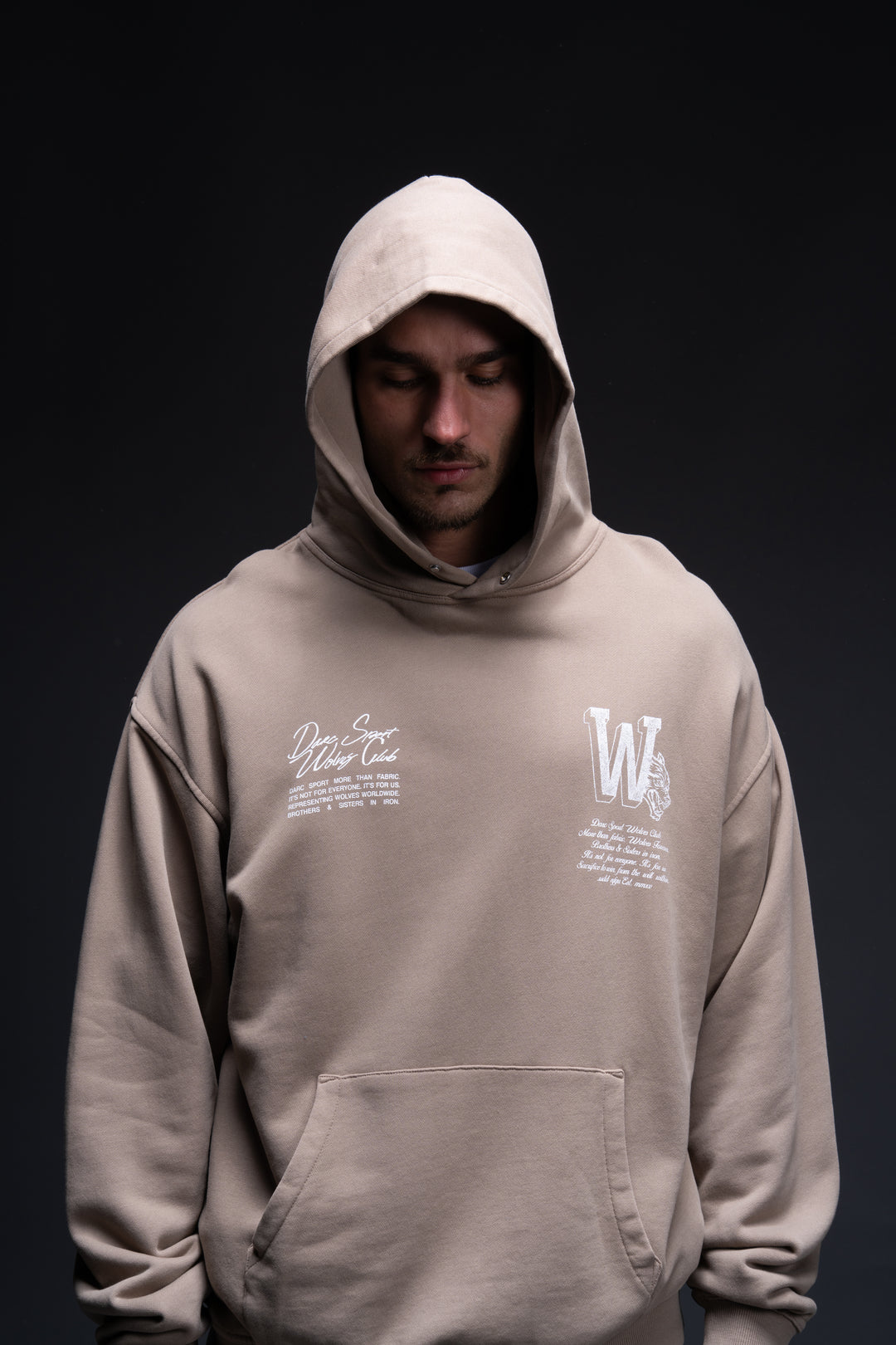 Our Mark "Pierce" Hoodie in Taupe