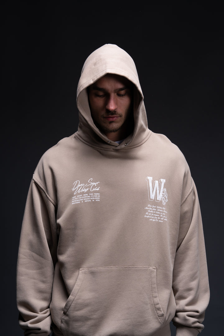 Our Mark "Pierce" Hoodie in Taupe
