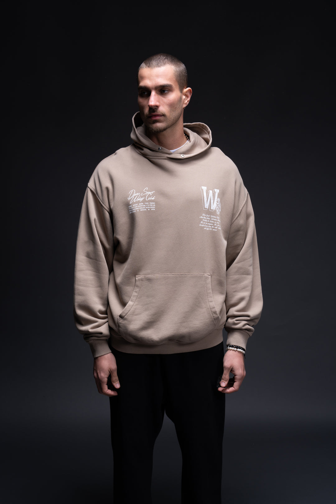 Our Mark "Pierce" Hoodie in Taupe