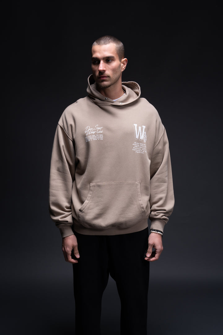 Our Mark "Pierce" Hoodie in Taupe