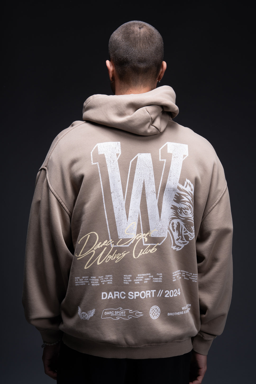 Our Mark "Pierce" Hoodie in Taupe