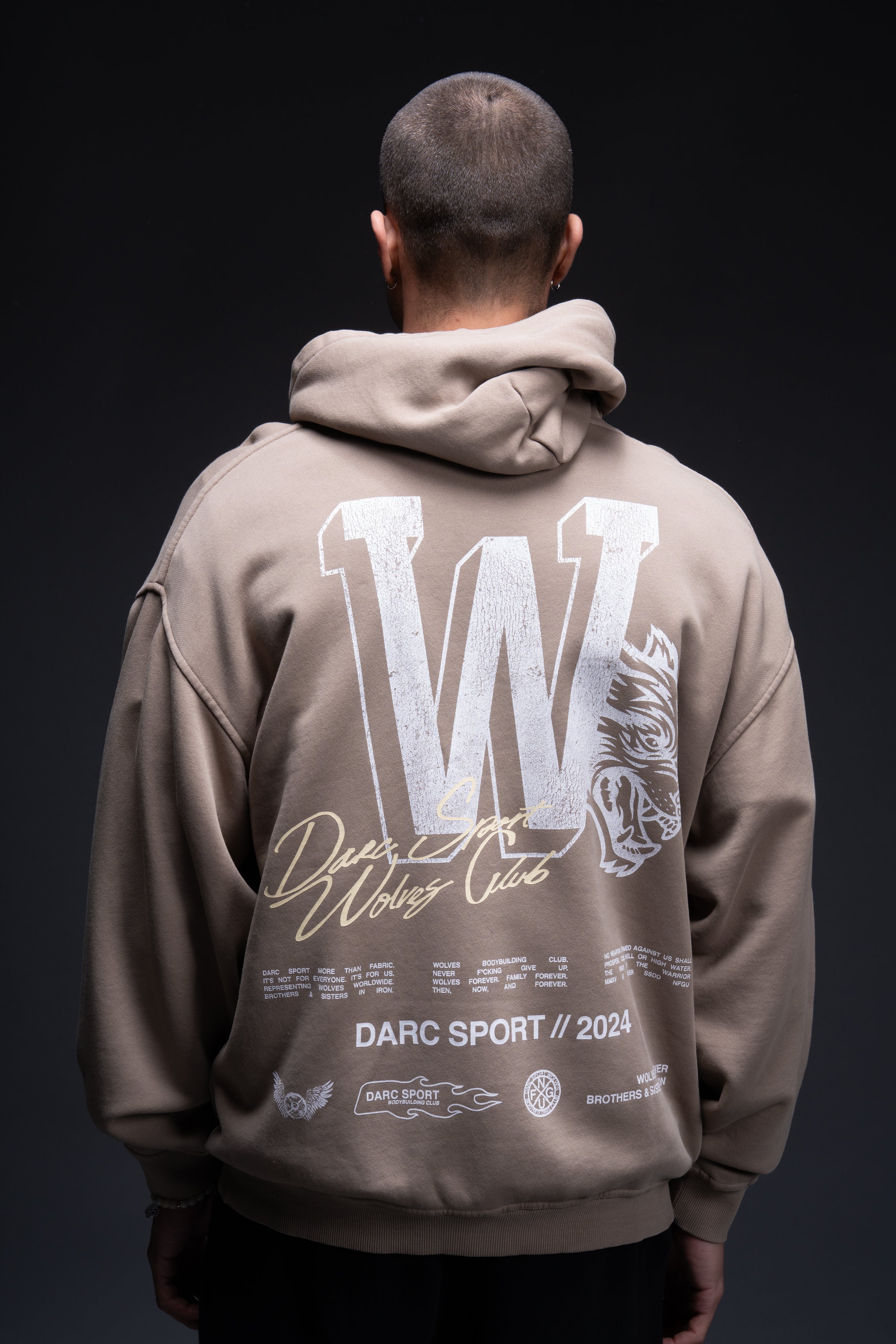 Our Mark "Pierce" Hoodie in Taupe