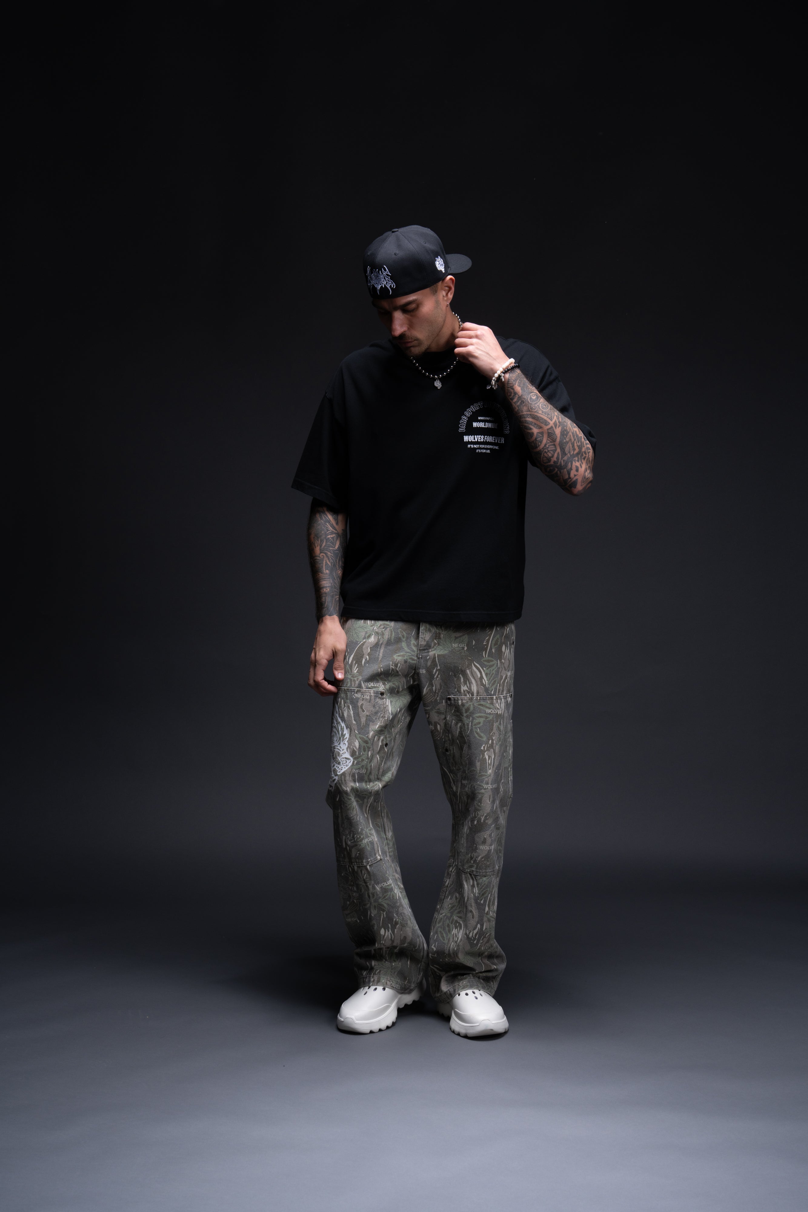 Feed "Premium" Box Cut Tee in Black