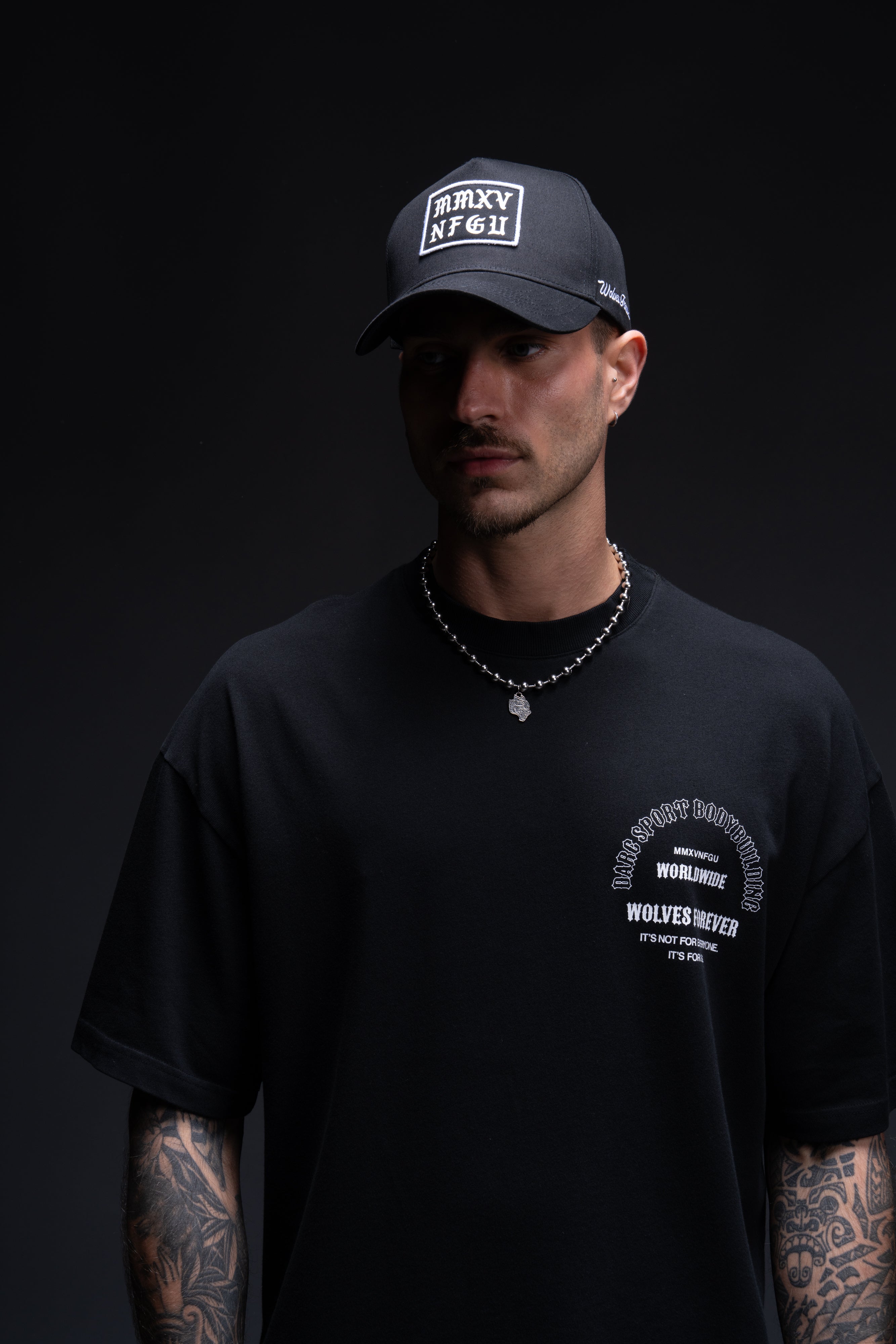 Feed "Premium" Box Cut Tee in Black