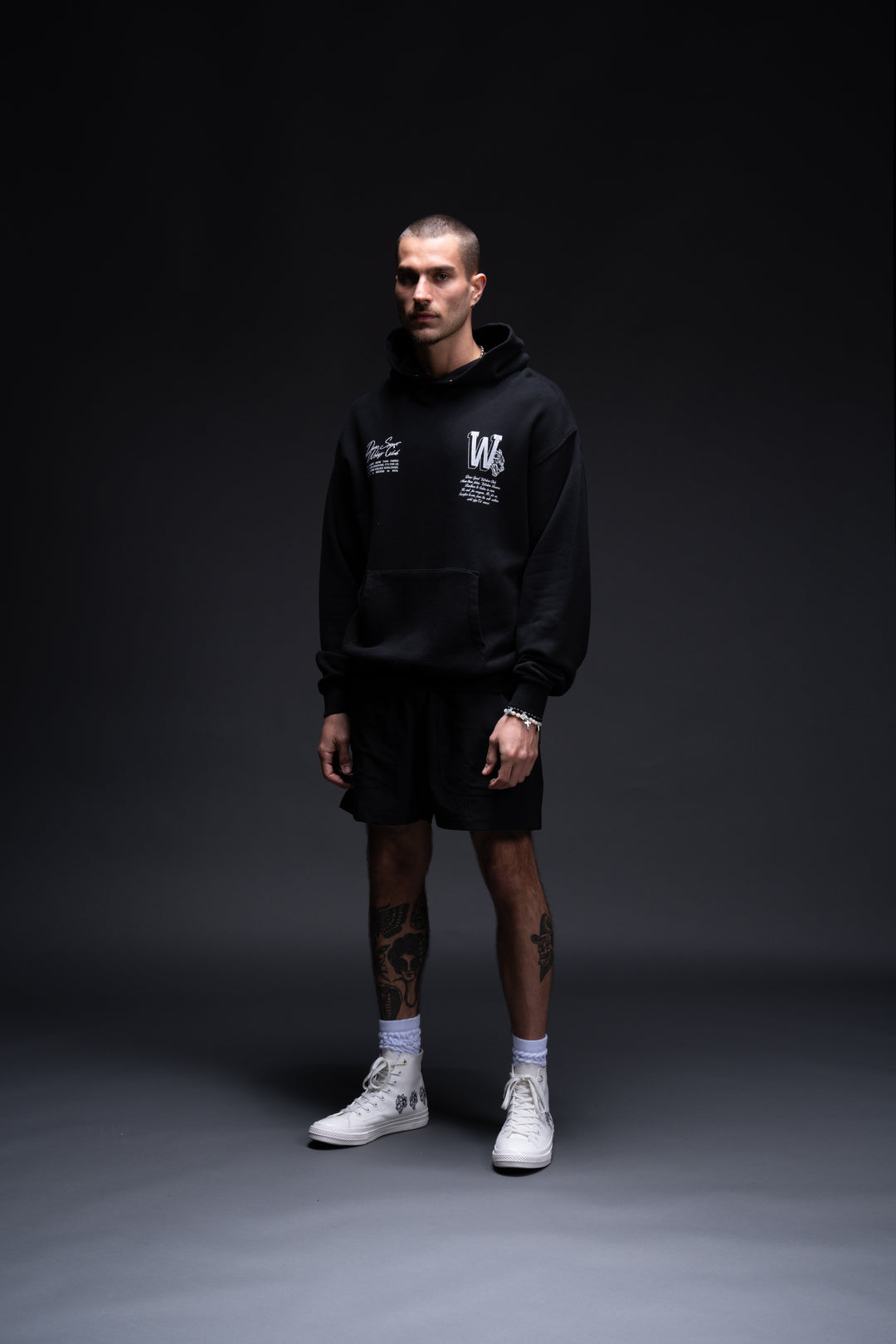 Our Mark "Pierce" Hoodie in Black