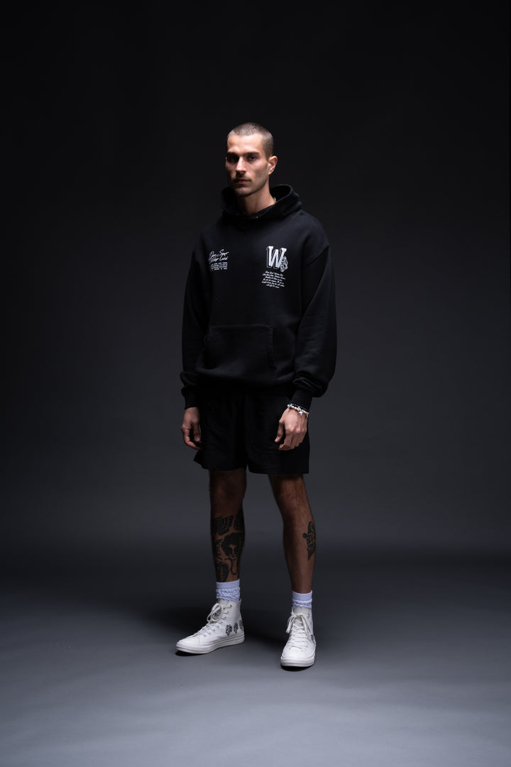 Our Mark "Pierce" Hoodie in Black