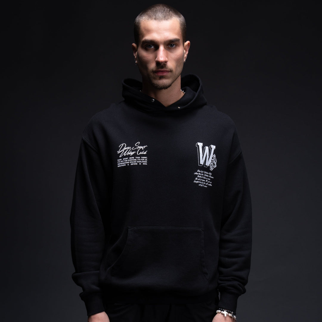 Our Mark "Pierce" Hoodie in Black