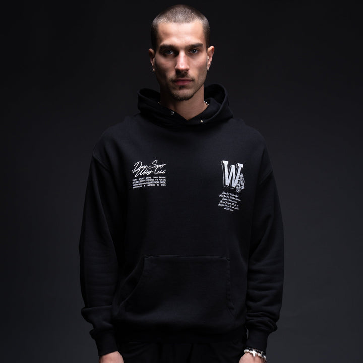 Our Mark "Pierce" Hoodie in Black