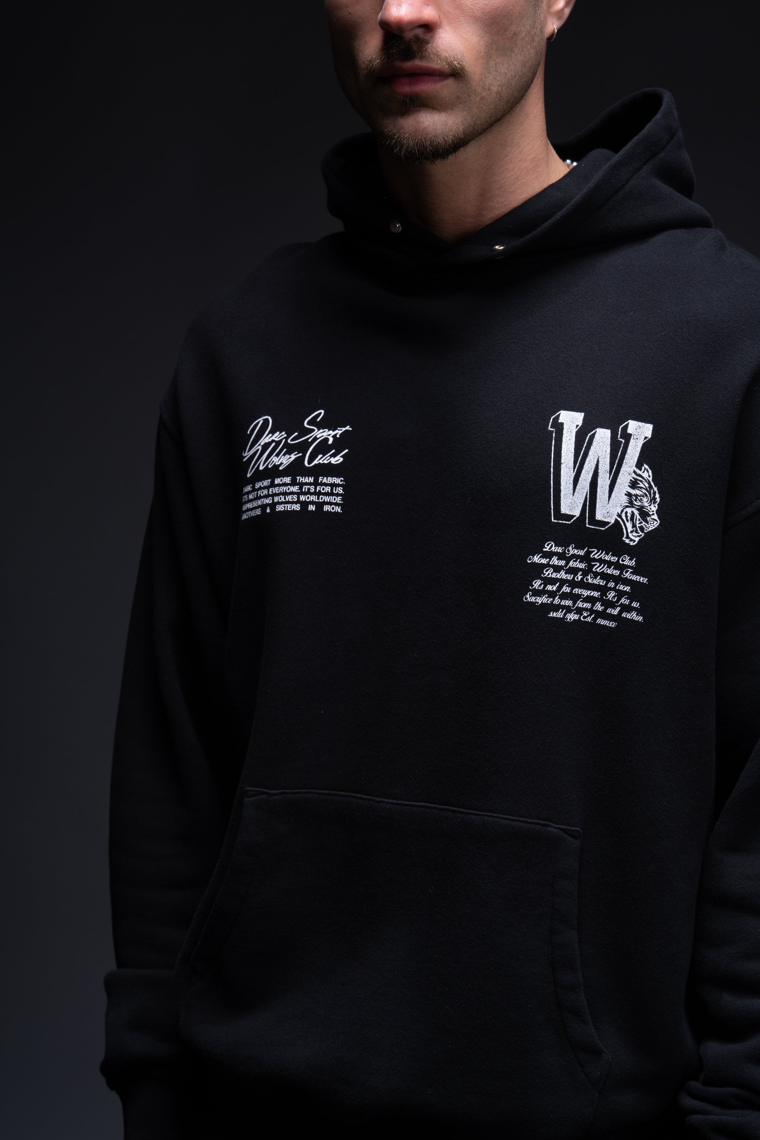 Our Mark "Pierce" Hoodie in Black