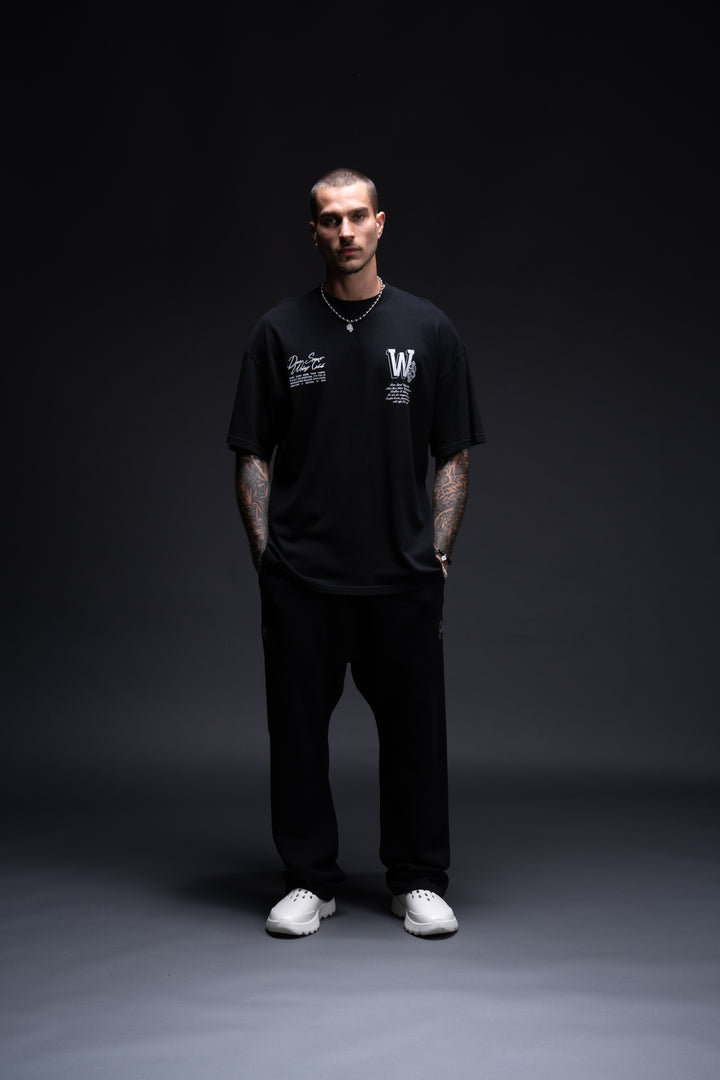 Our Mark "Premium" Oversized Tee in Black