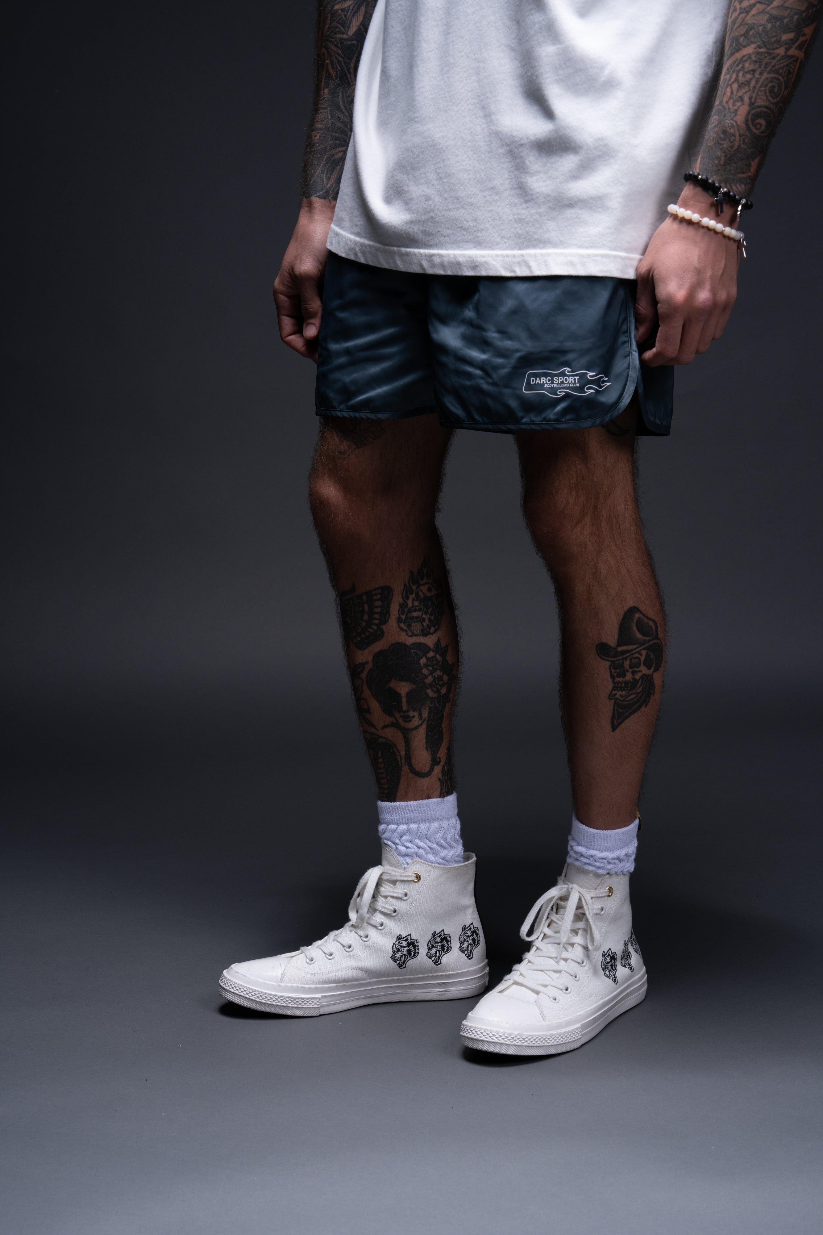 The Fire J. Spartan Shorts in Darc Blue