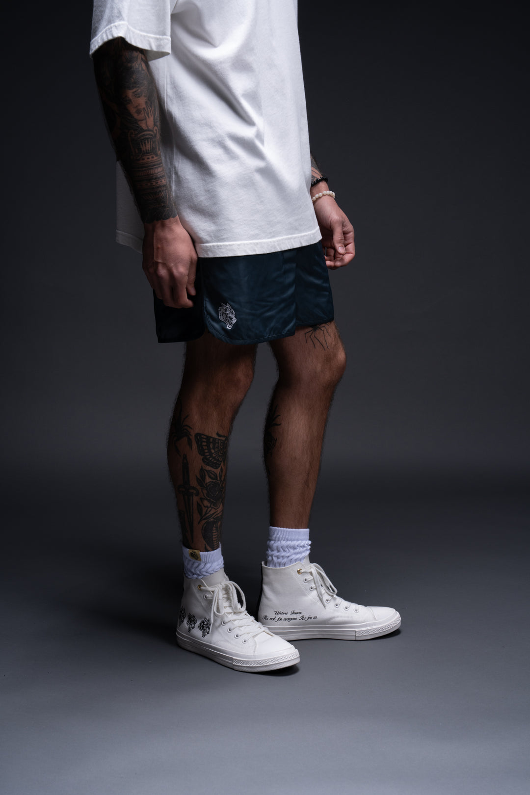 The Fire J. Spartan Shorts in Darc Blue