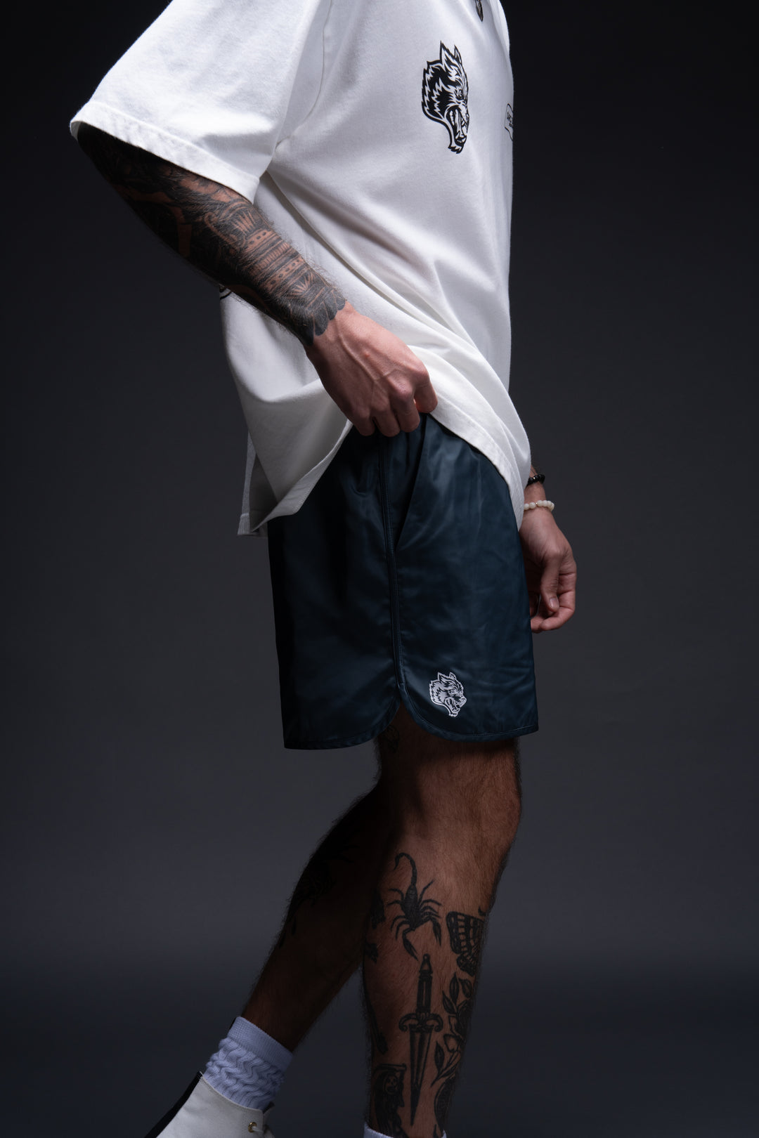 The Fire J. Spartan Shorts in Darc Blue