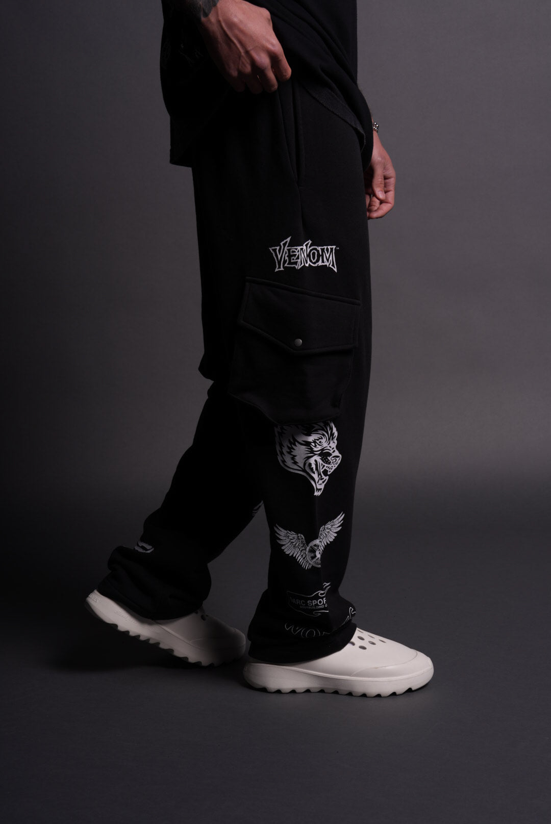 Darrow Black Tactical Cargo Joggers