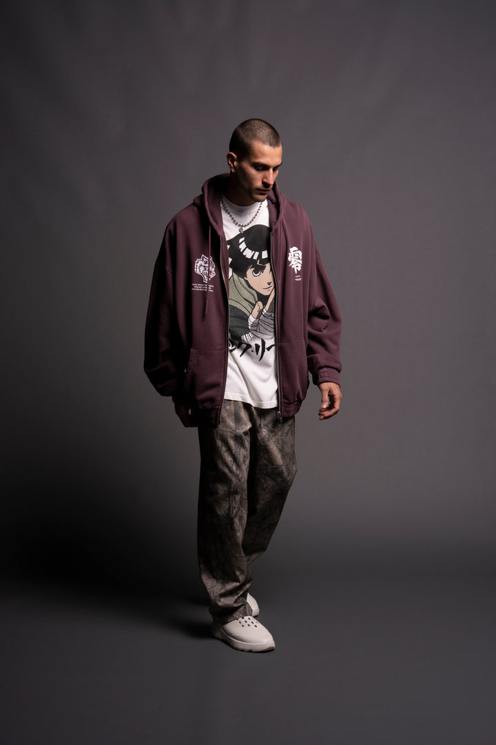 Pain "Chambers" Zip Hoodie in Purple Dusk