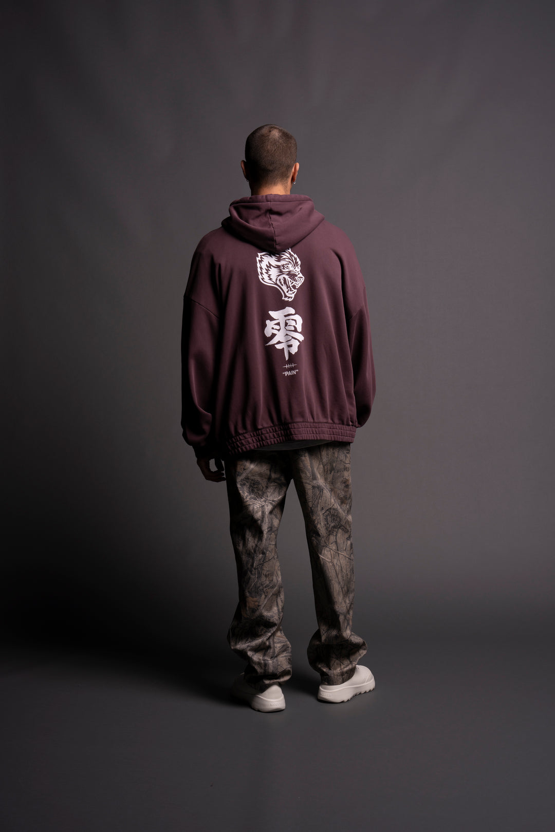 Pain "Chambers" Zip Hoodie in Purple Dusk