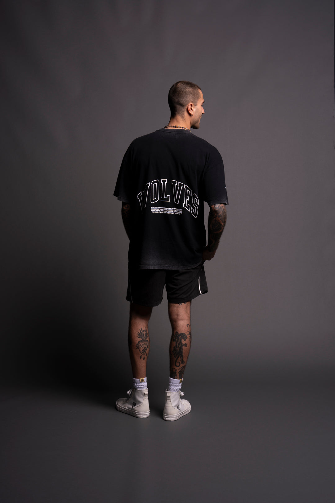 Rock "Premium" Oversized Tee in Black