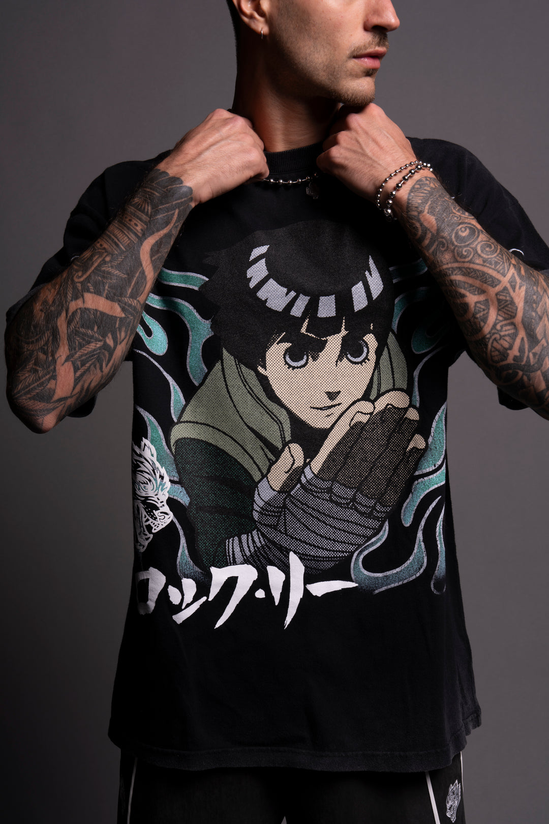 Rock "Premium" Oversized Tee in Black