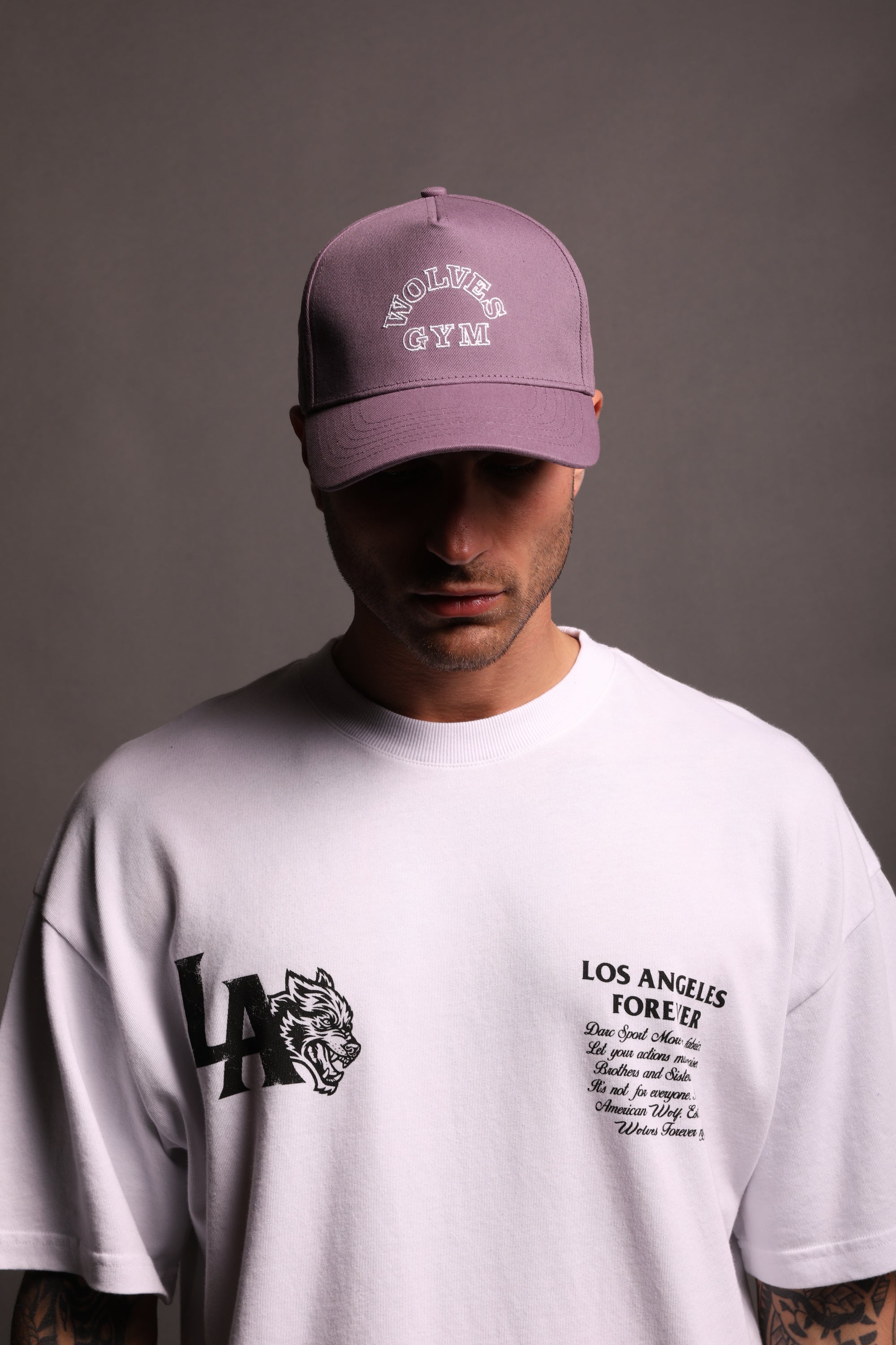 Wolves Gym 5 Panel Hat in LA Purple – DarcSport