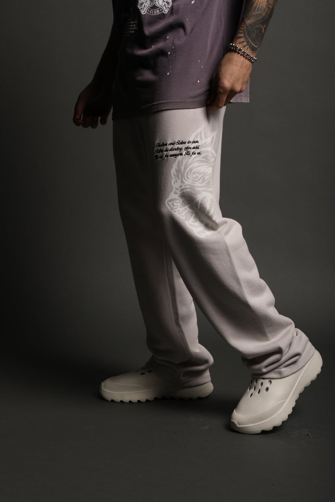 It's Not For Everyone Bigelow Sweat Pants in Stone