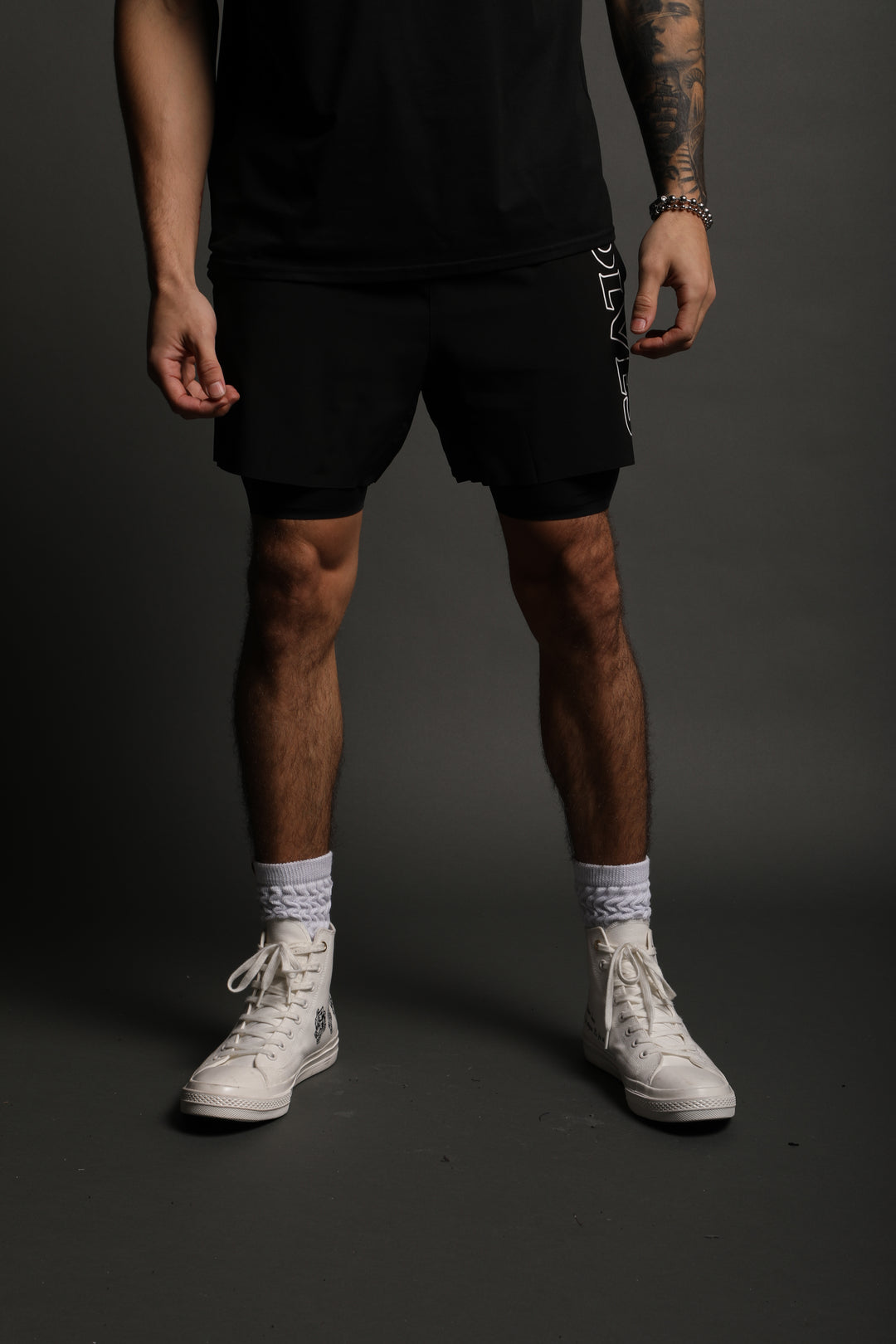 Hardcore Compression Shorts in Black