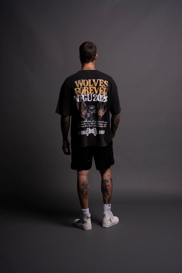 Fly Higher V2 "Premium Vintage" Oversized Tee in Black