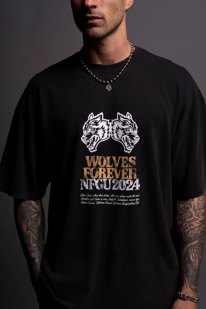 Fly Higher V2 "Premium Vintage" Oversized Tee in Black
