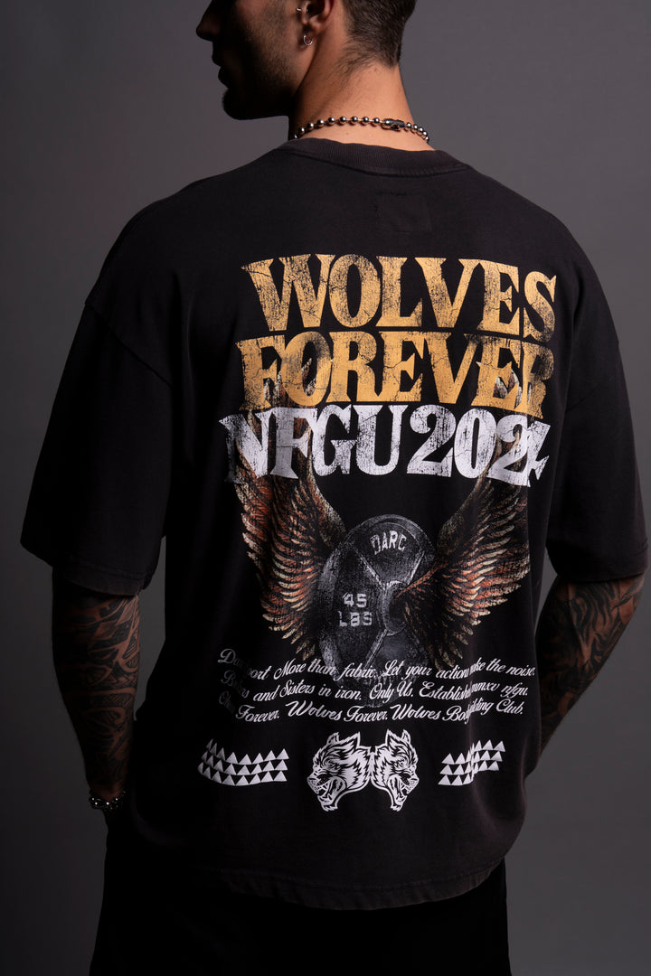 Fly Higher V2 "Premium Vintage" Oversized Tee in Black