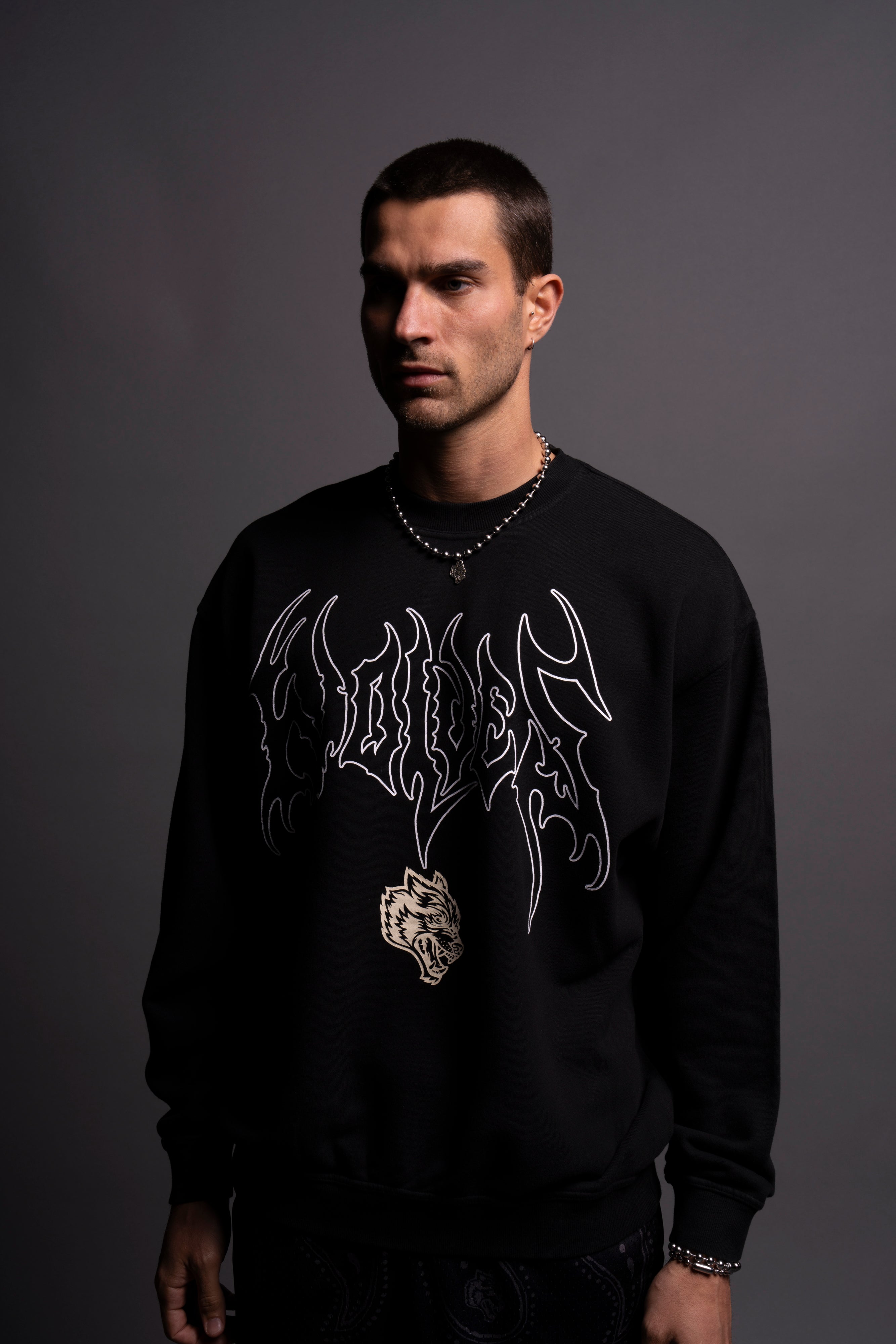 Loyalty V4 London Crewneck in Black