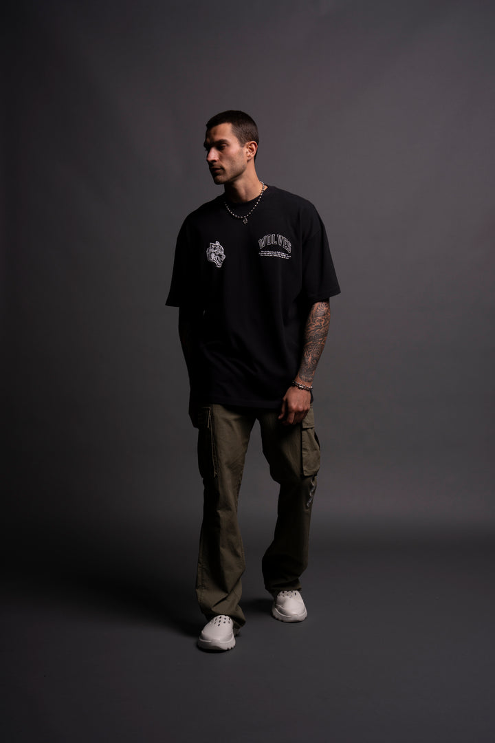 Protect Us "Premium" Oversized Tee in Black/Green