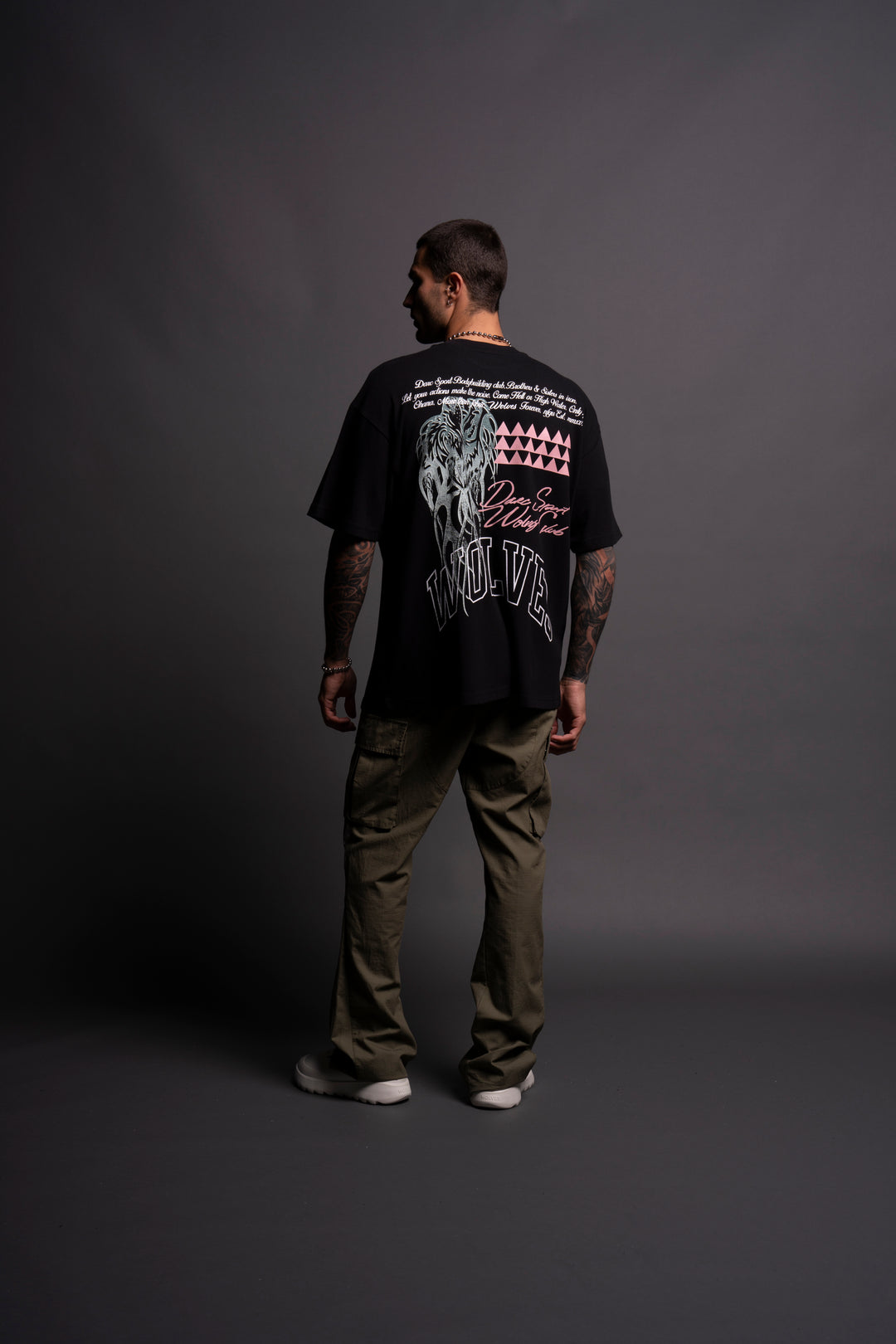 Protect Us "Premium" Oversized Tee in Black/Green