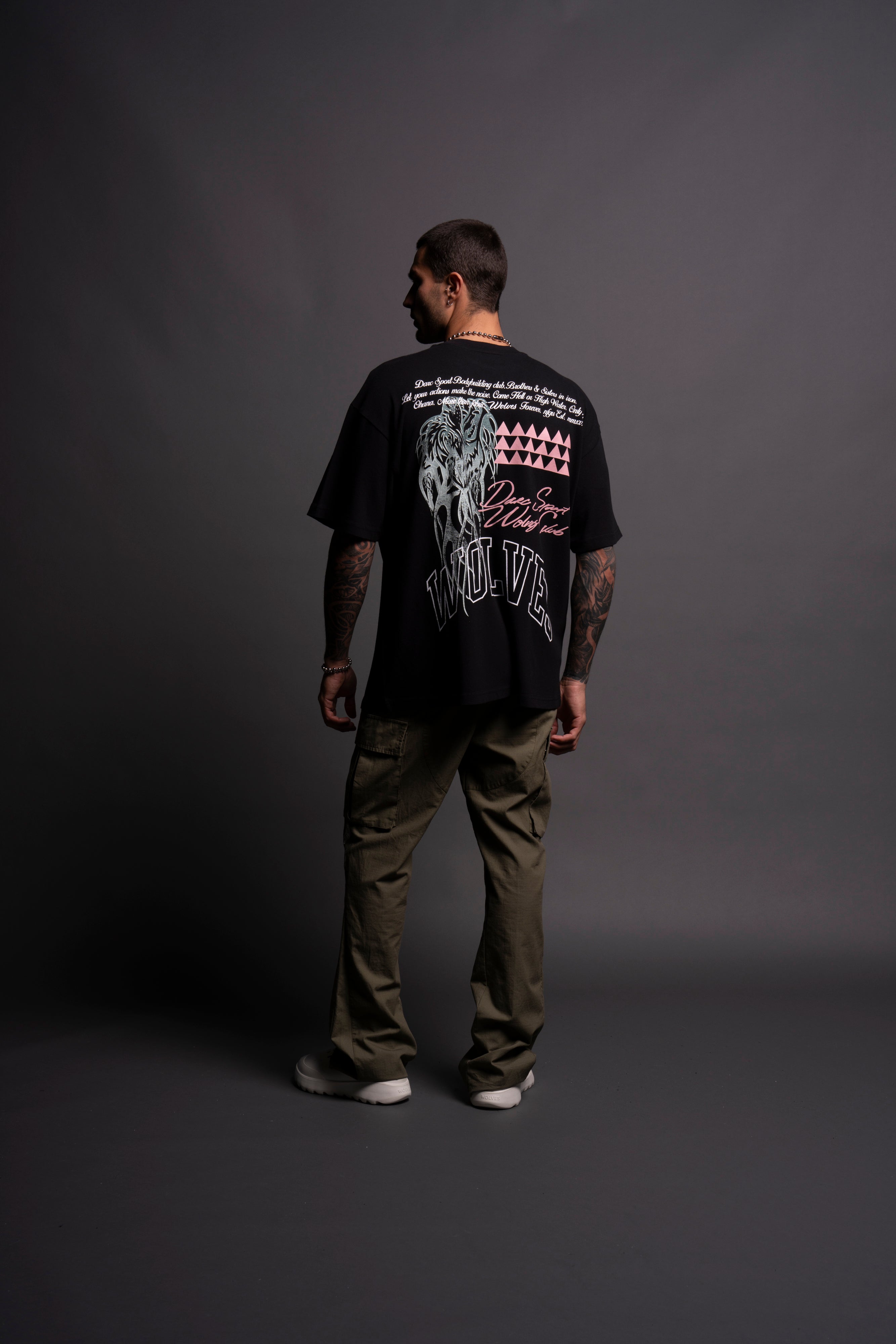 Protect Us "Premium" Oversized Tee in Black/Green