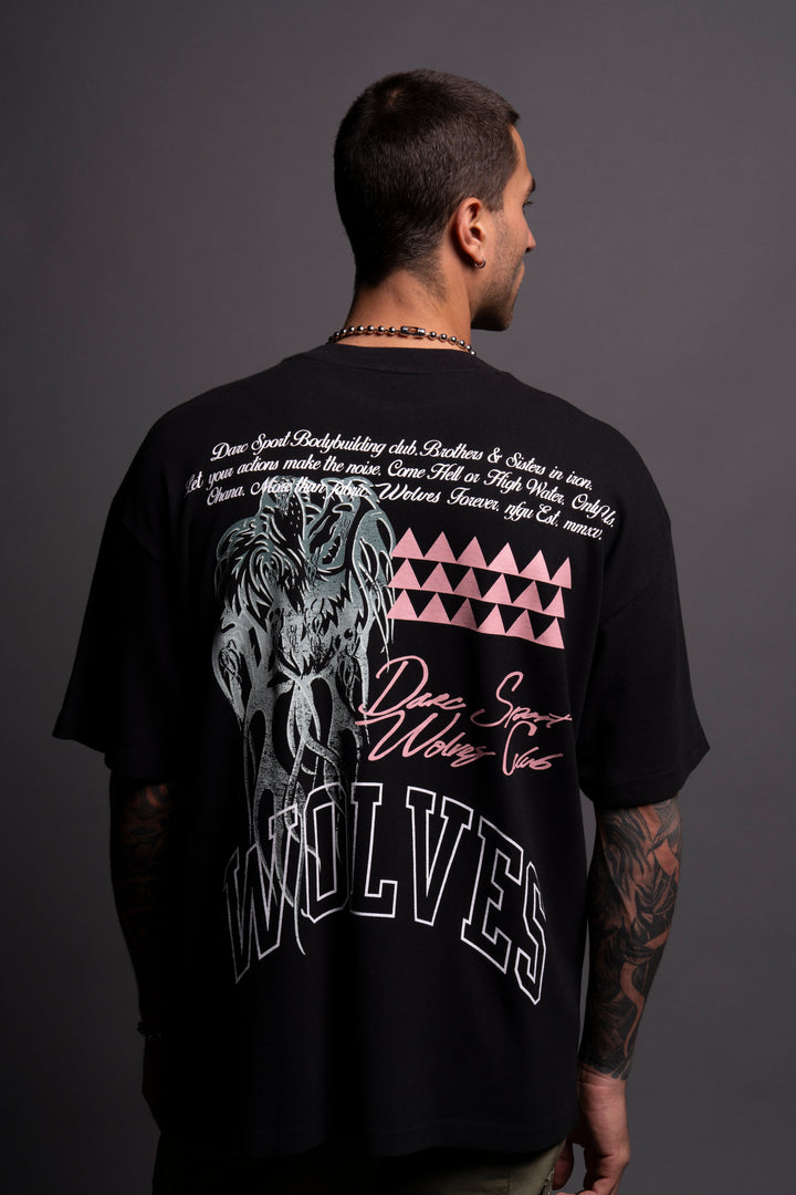Protect Us "Premium" Oversized Tee in Black/Green