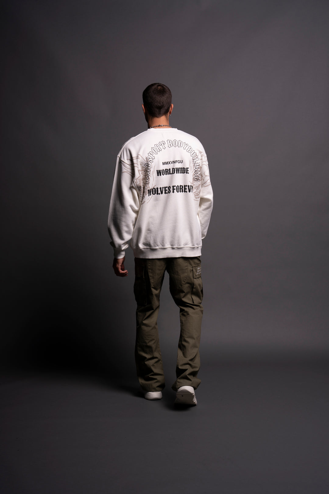 The One You Feed "Vintage London" Crewneck in Cream